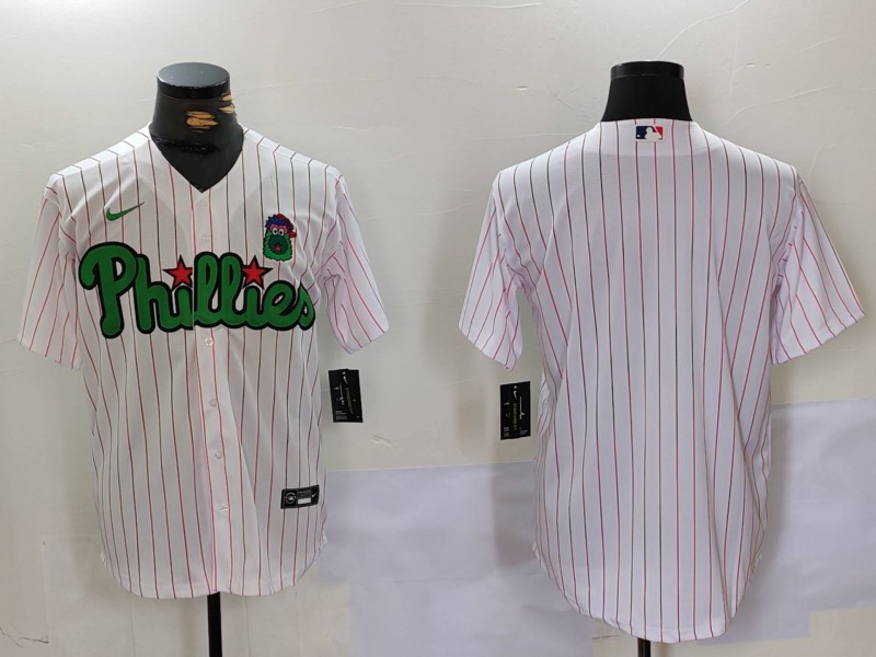 Personalized Men’s Philadelphia Phillies White Stitched Jerseys