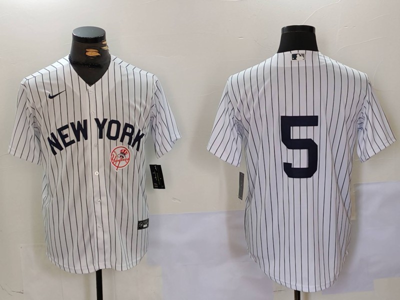 Personalized Men’s New York Yankees #5 Joe DiMaggio White Cool Base Stitched Baseball Jerseys