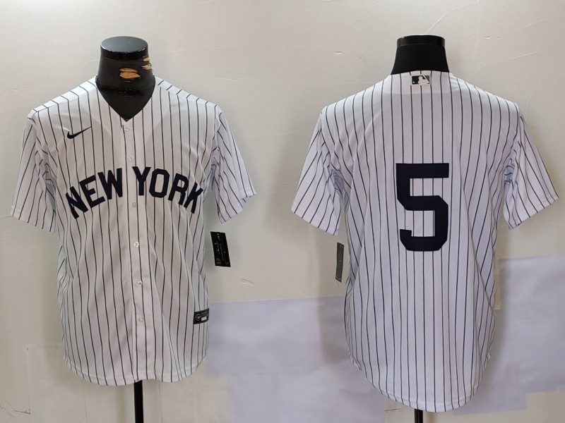 Personalized Men’s New York Yankees #5 Joe DiMaggio White Cool Base Stitched Baseball Jerseys