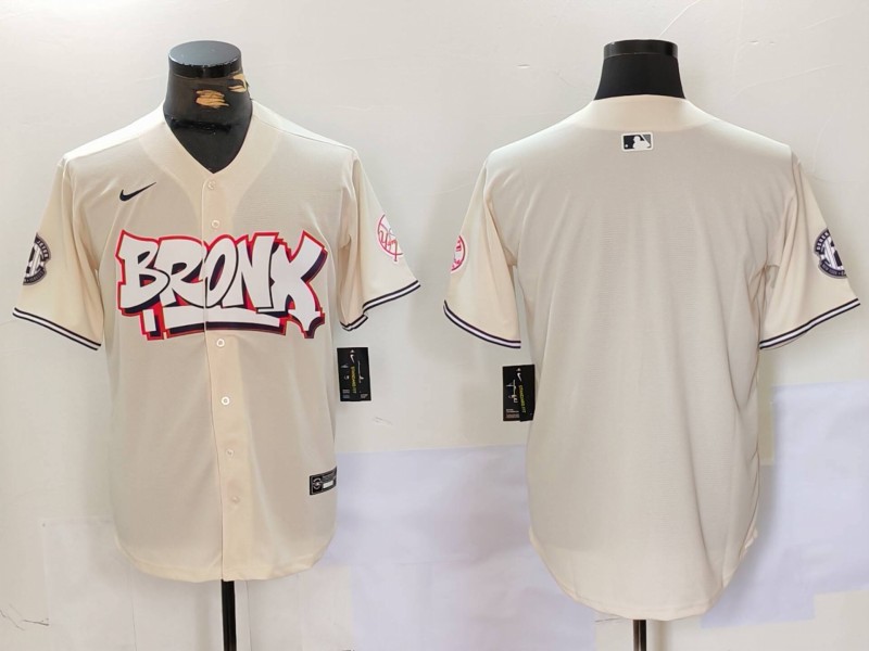Personalized Men’s New York Yankees Blank The Bronx Graffiti V2 Limited Stitched Baseball Jersey