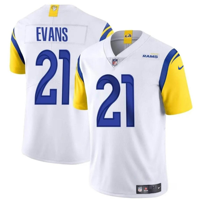 Personalized Youth Los Angeles Rams #21 Zach Evans White 2024 Untouchable Stitched Football Jersey