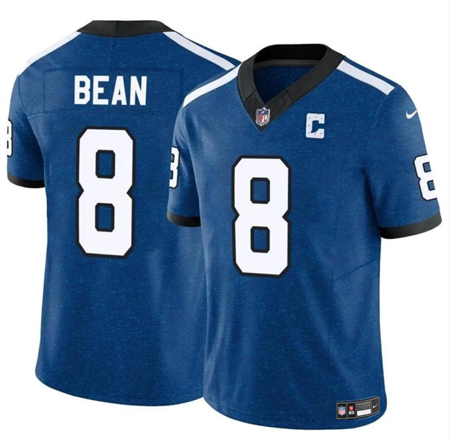 Personalized Youth Indianapolis Colts #8 Jason Bean Blue 2024 F.U.S.E Throwback Untouchable Limited Stitched Football Jersey
