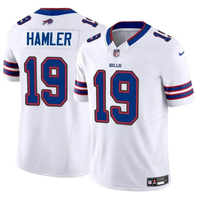 Personalized Youth Buffalo Bills #19 KJ Hamler White 2024 F.U.S.E Untouchable Limited Stitched Jersey