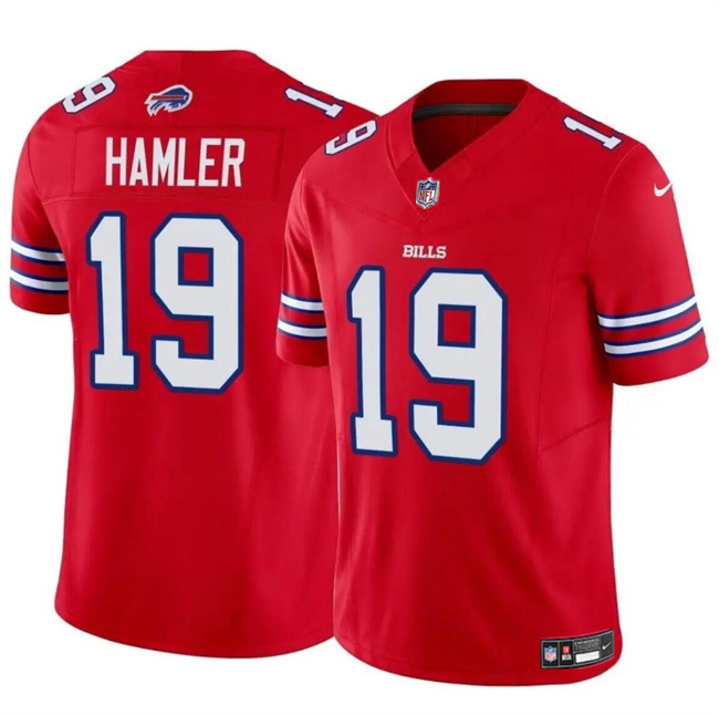 Personalized Youth Buffalo Bills #19 KJ Hamler Red 2024 F.U.S.E. Untouchable Limited Stitched Football Jersey