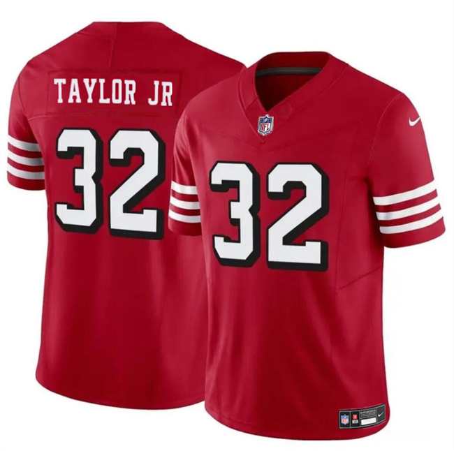 Personalized Men’s San Francisco 49ers #32 Patrick Taylor Jr New Red 2024 F.U.S.E. Untouchable Limited Stitched Football Jersey