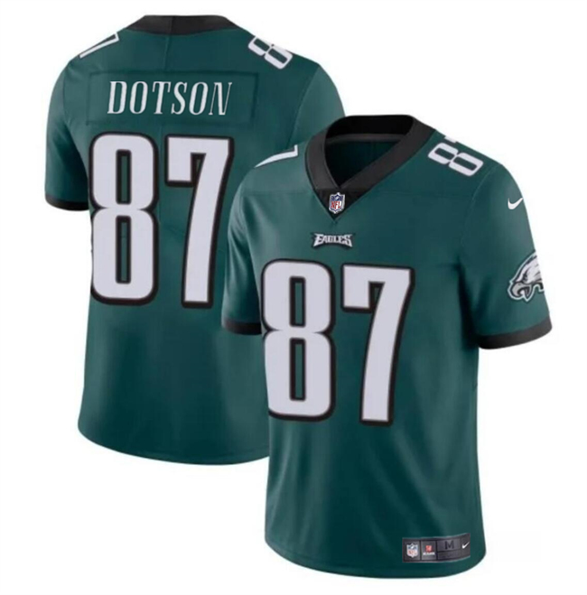 Personalized Men’s Philadelphia Eagles #87 Jahan Dotson Green Untouchable Limited Stitched Football Jersey