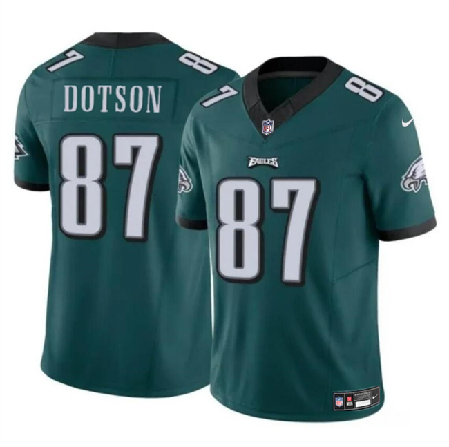 Personalized Men’s Philadelphia Eagles #87 Jahan Dotson Green F.U.S.E Untouchable Limited Stitched Football Jersey