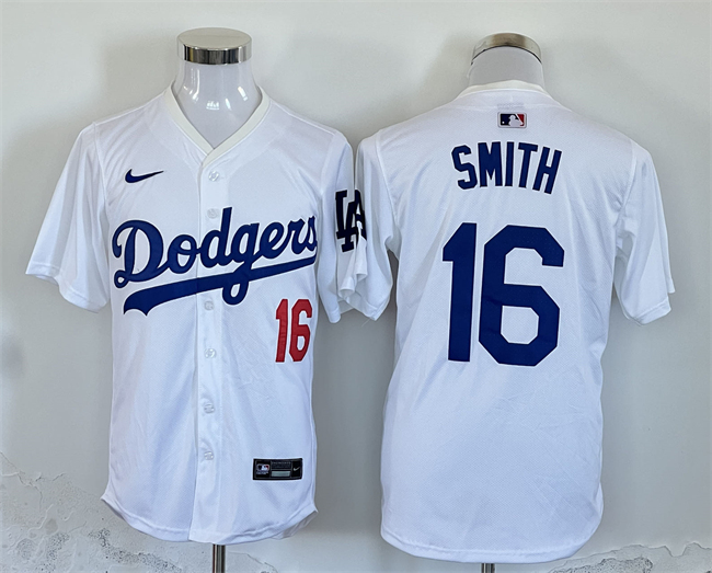 Personalized Men’s Los Angeles Dodgers #16 Will Smith White 2024 Limited Stitched Baseball Jersey