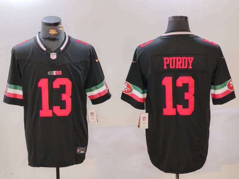 Personalized Men’s San Francisco 49ers #13 Brock Purdy Black F.U.S.E. Mexico Limited Stitched Football Jersey