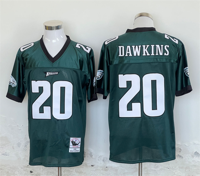 Personalized Men’s Philadelphia Eagles #20 Brian Dawkins Green Stitched Football Jersey