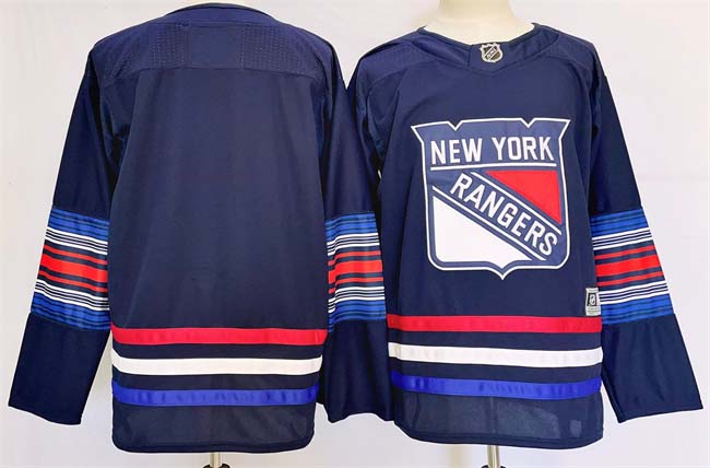 Personalized Men’s New York Rangers Blank Navy 2024-25 Stitched Jersey