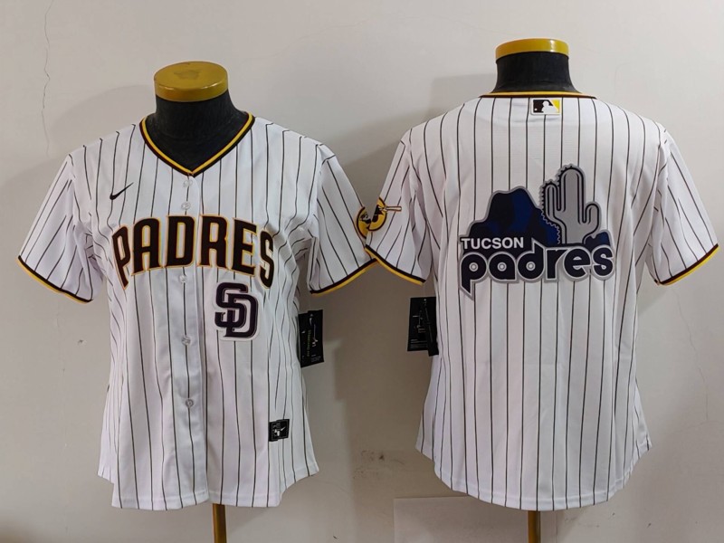 Personalized Women’s San Diego Padres Big Logo Cool Base Stitched Baseball Jerseys