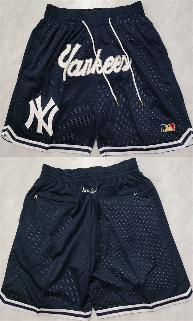 Personalized Men’s New Yok Yankees Navy Shorts (Run Small)