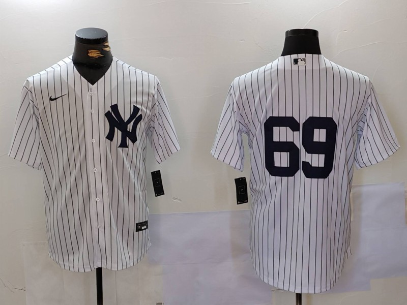 Personalized Men’s New York Yankees #69 Manny Fresh White Cool Base Stitched Baseball Jersey