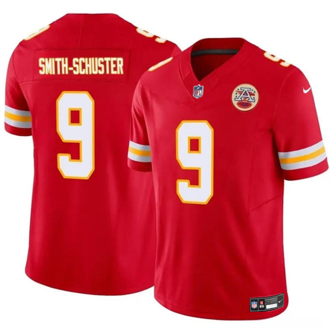 Personalized Youth Kansas City Chiefs #9 JuJu Smith-Schuster Red 2023 F.U.S.E Untouchable Limited Stitched Football Jersey