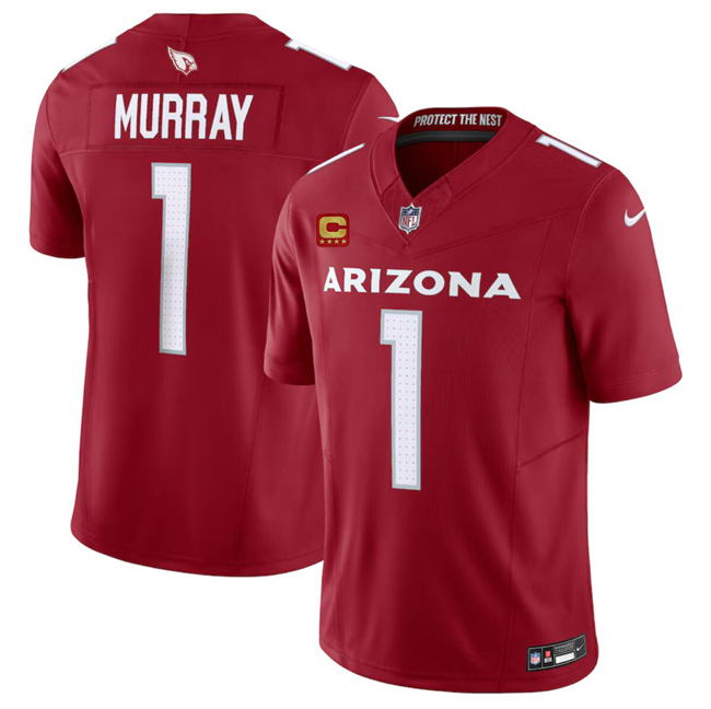 Personalized Men’s Arizona Cardinals #1 Kyler Murray Red 2024 F.U.S.E. With 4-Star C Patch Untouchable Limited Stitched Football Jersey