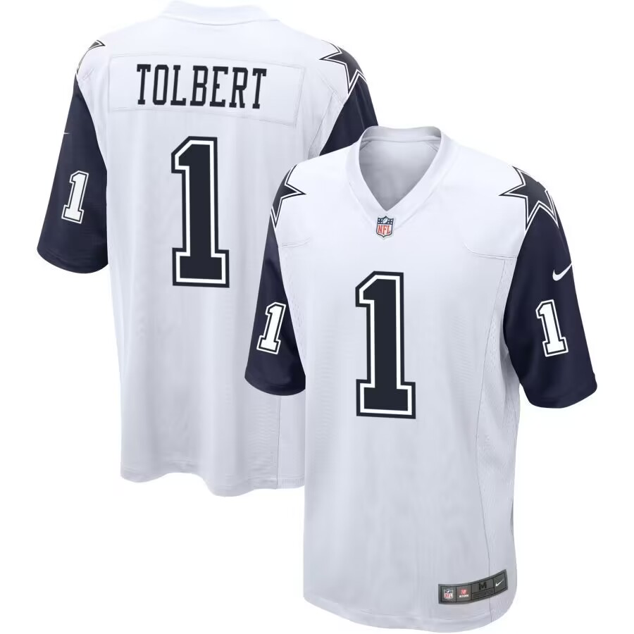 Personalized Dallas Cowboys #1 Jalen Tolbert Color Rush Limited Jersey