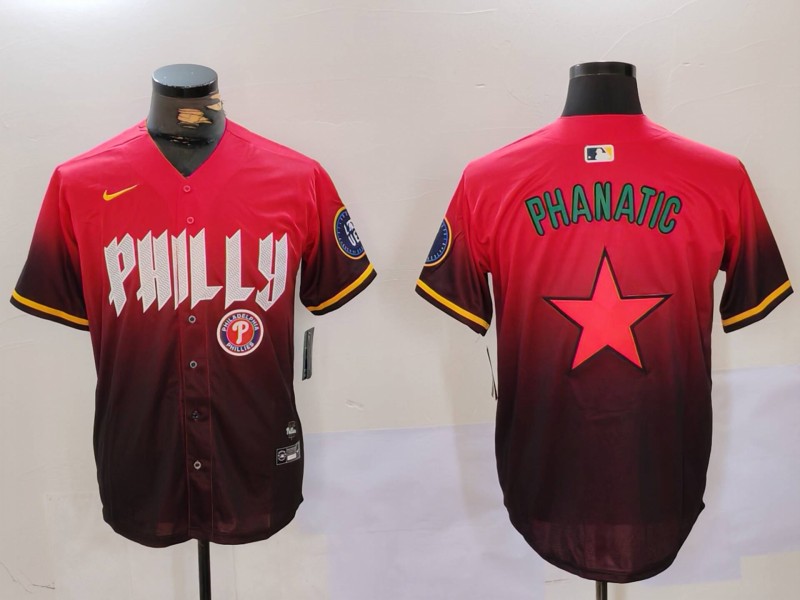 Personalized Men’s Philadelphia Phillies Phanatic Red City Connect Limited Stitched Jerseys