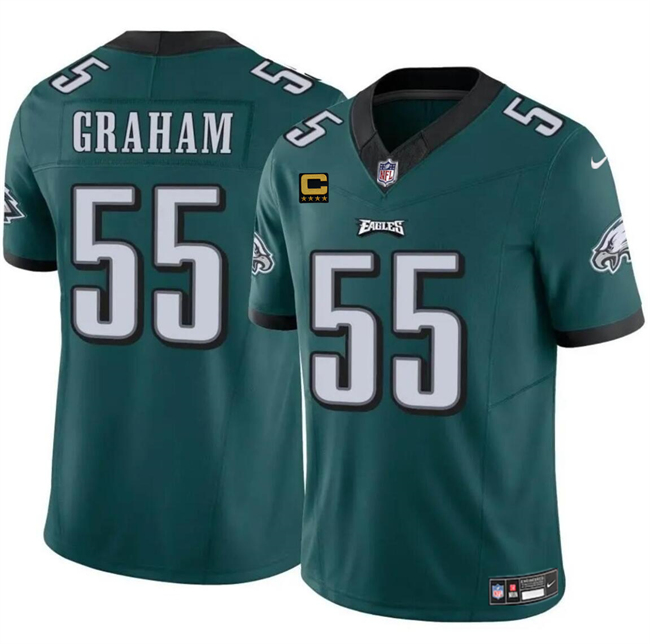 Personalized Men’s Philadelphia Eagles #55 Brandon Graham Green F.U.S.E With 4-Star C Patch Untouchable Limited Stitched Football Jersey