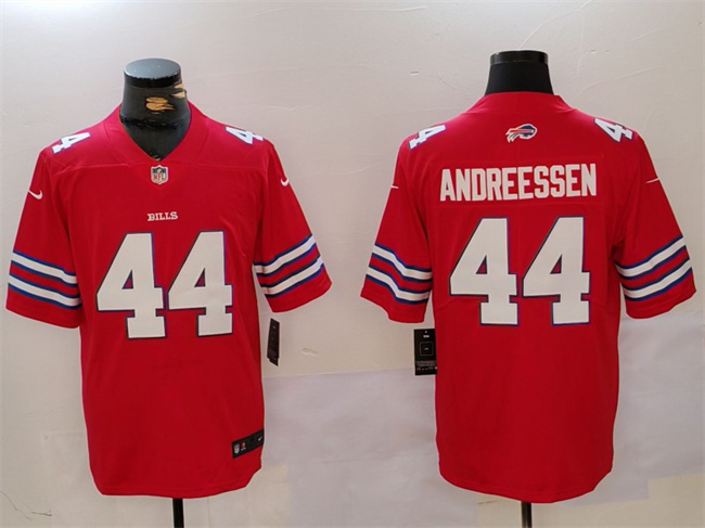 Personalized Men’s Buffalo Bills #44 Joe Andreessen Red Untouchable Limited Stitched Jersey
