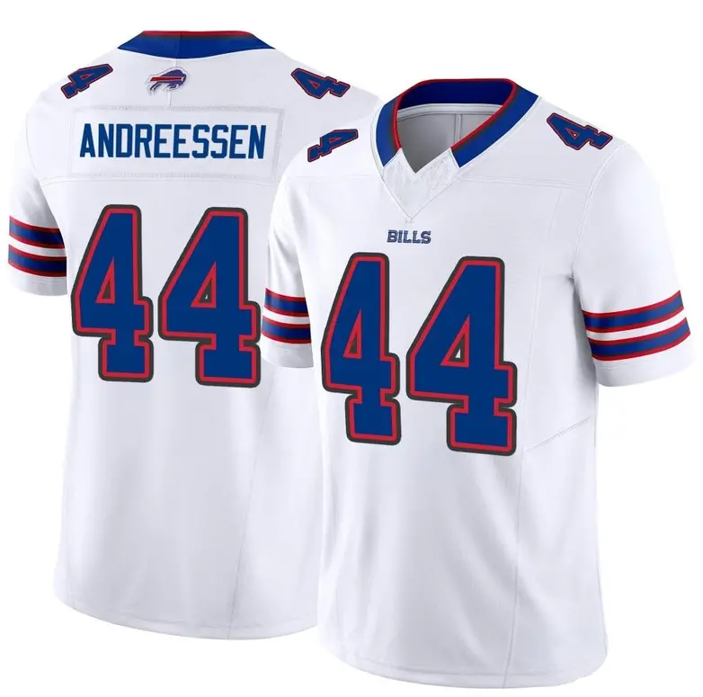 Personalized Men’s Buffalo Bills #44 Joe Andreessen White Limited Jersey