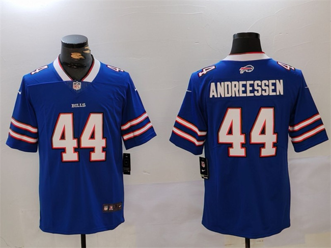 Personalized Men’s Buffalo Bills #44 Joe Andreessen Blue Untouchable Limited Stitched Jersey