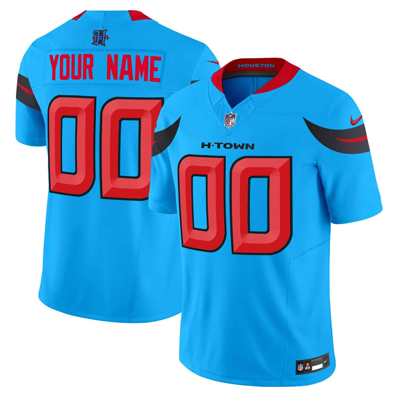Personalized Houston Texans Blue 2024 Alternate F.U.S.E Stitchedized Jersey