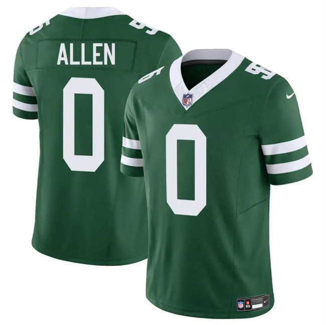 Personalized Men’s New York Jets #0 Braelon Allen Green 2023 F.U.S.E Throwback Limited Stitched Jersey