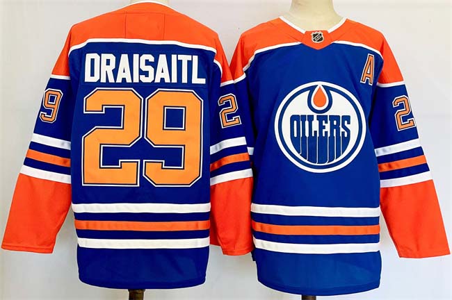 Personalized Men’s Edmonton Oilers #29 Leon Draisaitl Royal 2024-25 Stitched Jersey