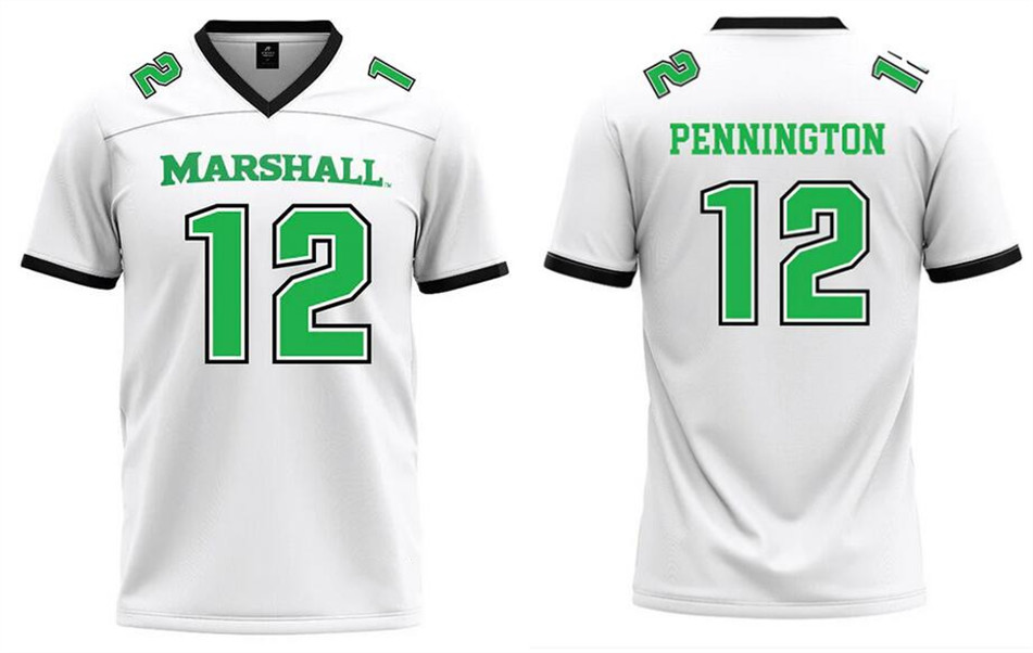 Personalized Men’s Marshall Thundering Herd Active Player White Stitched Jersey