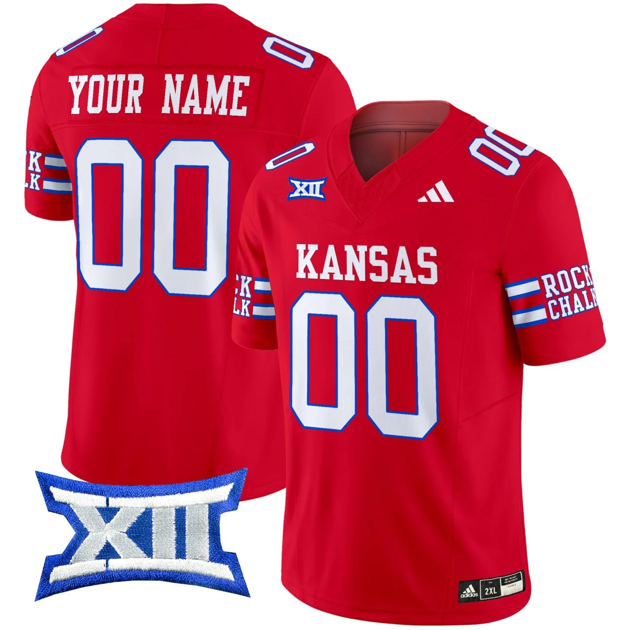 Personalized Men’s Kansas Jayhawks ACTIVE PLAYER Red 2024 F.U.S.E. Limited Stitched Jersey