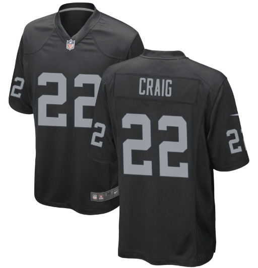 Personalized Men’s Las Vegas Raiders #22 Roger Craig Black Limited Jersey