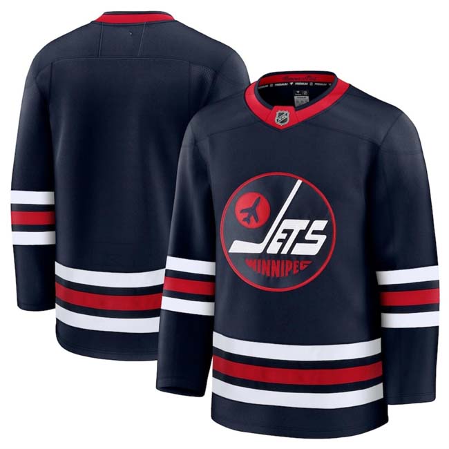 Personalized Men’s Winnipeg Jets Navy 2024-25 Alternate Stitched Hockey Jersey