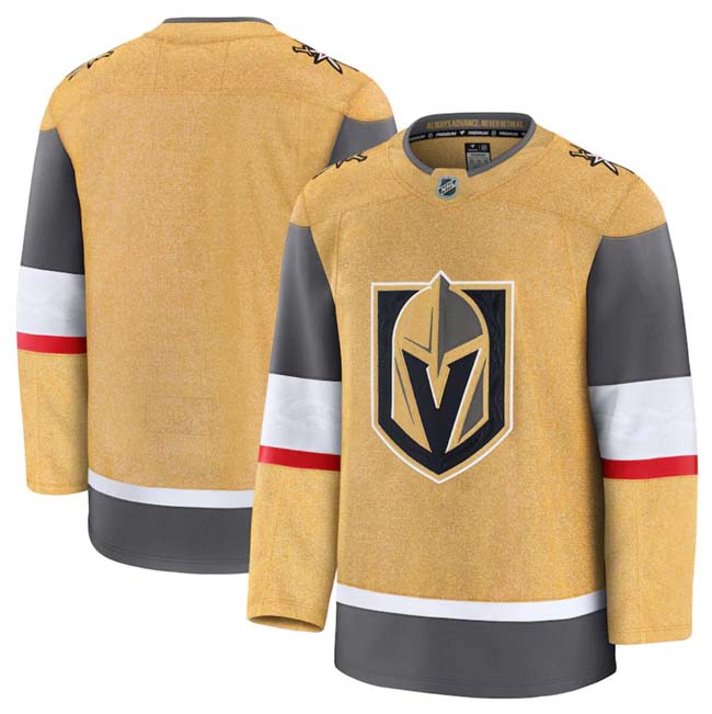 Personalized Men’s Vegas Golden Knights Blank Gold 2024-25 Home Stitched Hockey Jersey