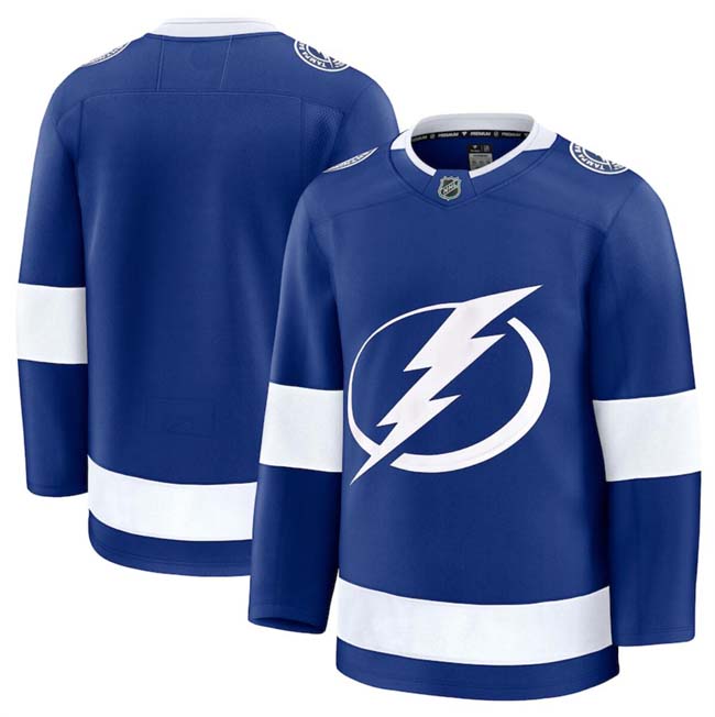 Personalized Men’s Tampa Bay Lightning Blank Blue 2024-25 Home Stitched Hockey Jersey