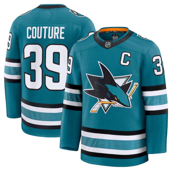 Personalized Men’s San Jose Sharks Active Player Teal 2024-25 Home Stitched Hockey Jersey