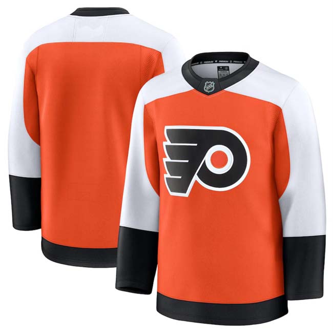 Personalized Men’s Philadelphia Flyers Blank Orange 2024-25 Home Stitched Hockey Jersey