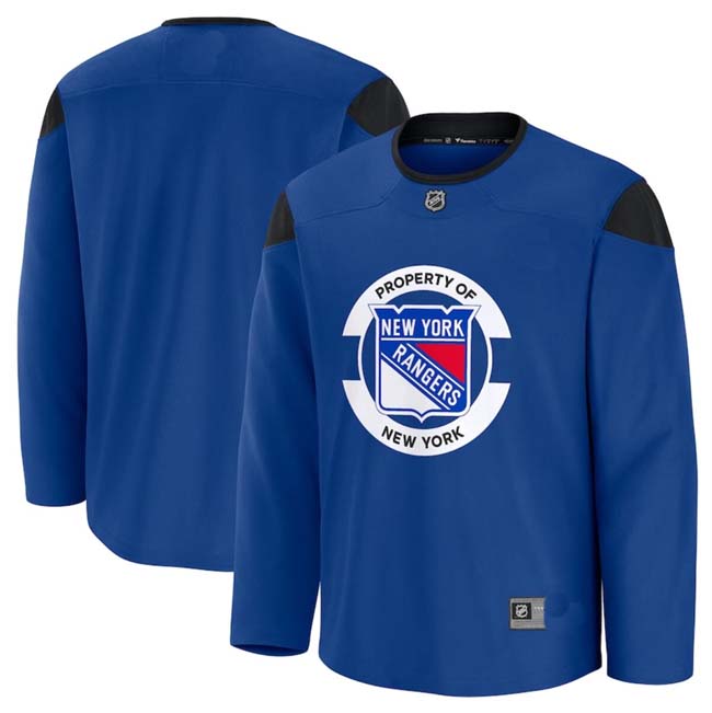 Personalized Men’s New York Rangers Royal 2024-25 Team Practice Stitched Hockey Jersey