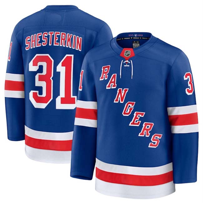 Personalized Men’s New York Rangers #31 Igor Shesterkin Royal 2024-25 Home Stitched Hockey Jersey