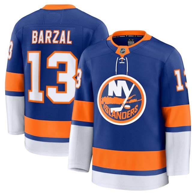 Personalized Men’s New York Islanders #13 Mathew Barzal Royal 2024-25 Home Stitched Hockey Jersey
