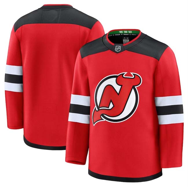 Personalized Men’s New Jersey Devils Blank Red 2024-25 Home Stitched Hockey Jersey