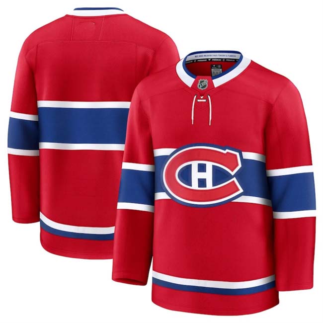 Personalized Men’s Montreal Canadiens Blank Red 2024-25 Home Stitched Hockey Jersey