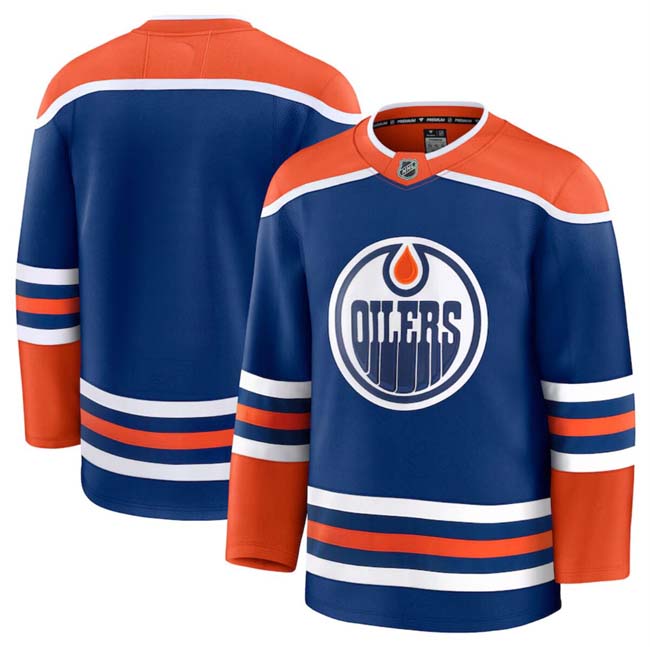 Personalized Men’s Edmonton Oilers Blank Royal 2024-25 Home Stitched Hockey Jersey