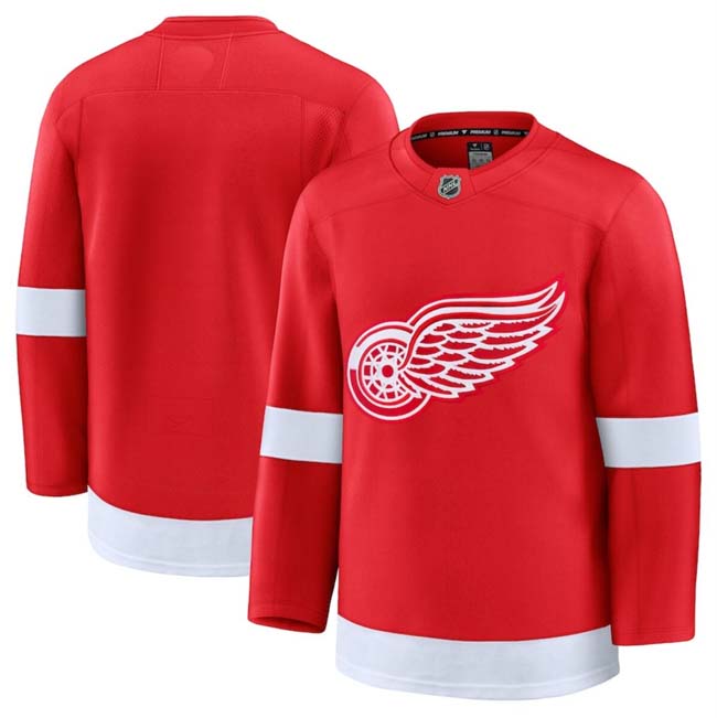Personalized Men’s Detroit Red Wings Blank Red 2024-25 Home Stitched Hockey Jersey