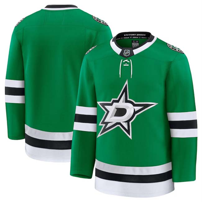 Personalized Men’s Dallas Stars Blank Green 2024-25 Home Stitched Hockey Jersey