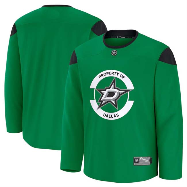 Personalized Men’s Dallas Stars Green 2024-25 Team Practice Stitched Hockey Jersey
