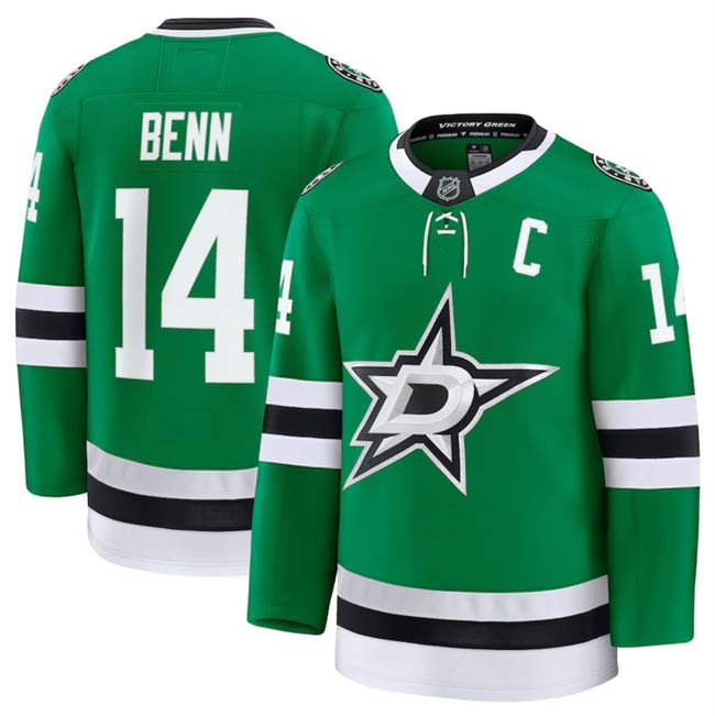 Personalized Men’s Dallas Stars Active Player Green 2024-25 Home Stitched Hockey Jersey