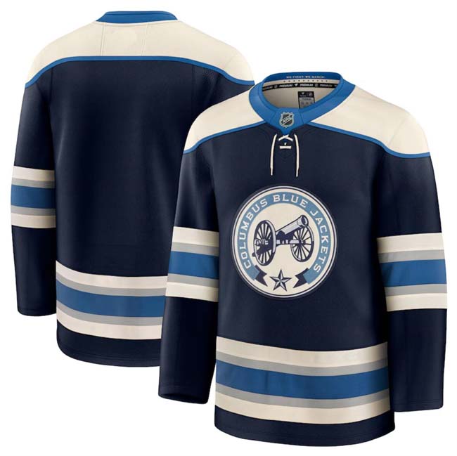 Personalized Men’s Columbus Blue Jackets Navy 2024-25 Alternate Stitched Hockey Jersey