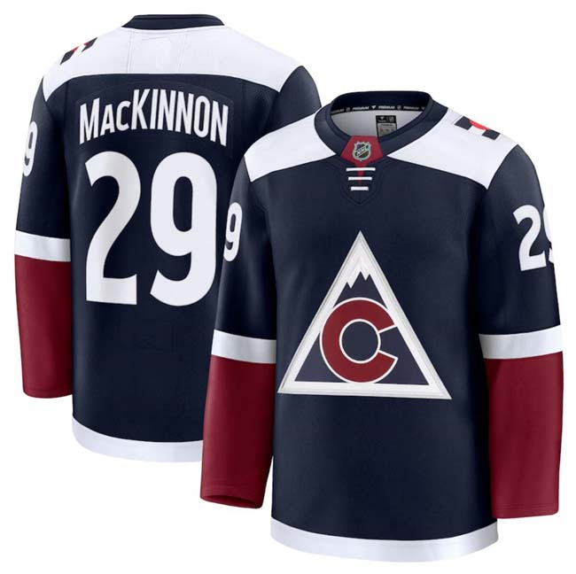 Personalized Men’s Colorado Avalanche Active Player Navy 2024-25 Alternate Stitched Jersey