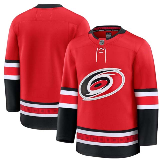 Personalized Men’s Carolina Hurricanes Blank Red 2024-25 Alternate Stitched Hockey Jersey